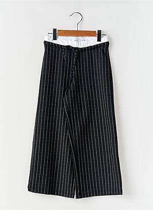 Pantalon larg imprimeu dungi mărime reglabilă negru NAME IT fată