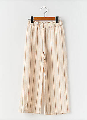 Pantalon larg imprimeu dungi talie elastică bej NAME IT fată