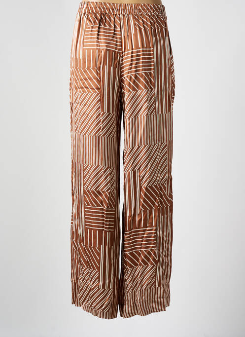 Pantalon drept maro GRACE & MILA femeie