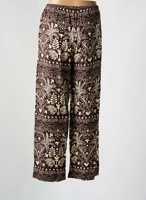 Pantalon drept maro GRACE & MILA femeie