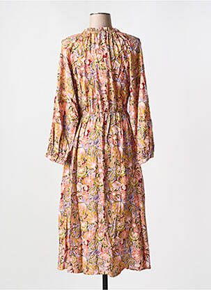 Rochie lungă mâneci lungi mâneci lungi roz LA PETITE ETOILE femeie