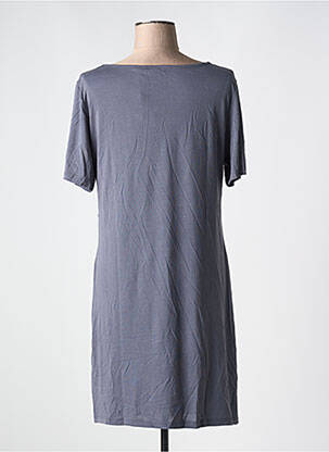 Rochie scurtă mâneci scurte mâneci scurte gri PIECE AND LOVE femeie