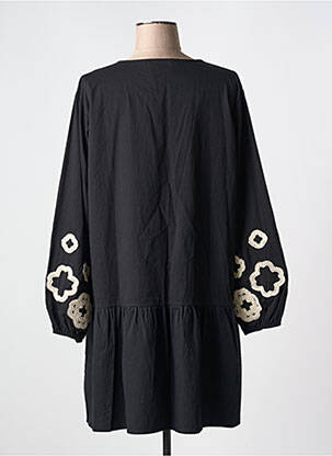 Rochie scurtă croială evazată mâneci lungi negru JUBYLEE femeie
