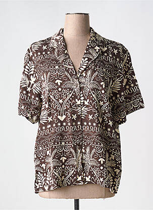 Cămașă maro GRACE & MILA femeie