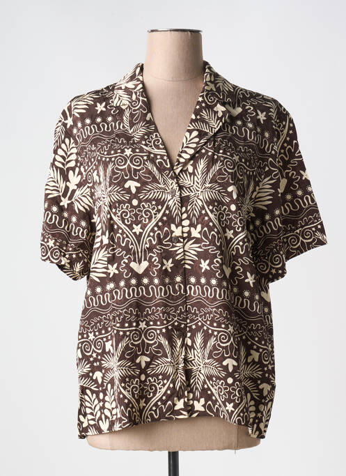 Cămașă maro GRACE & MILA femeie