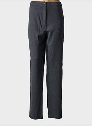 Pantalon drept talie cu cleme mărime normală gri QUATTRO femeie