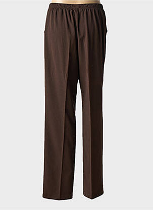 Pantalon drept talie elastică mărime normală maro QUATTRO femeie