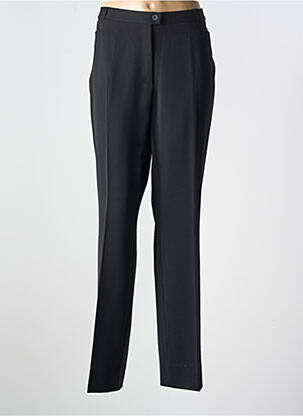 Pantalon drept țesătură crep talie înaltă negru QUATTRO femeie