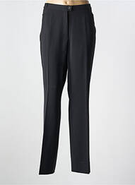 Pantalon drept țesătură crep talie înaltă negru QUATTRO femme