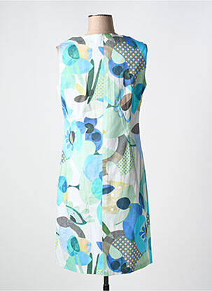 Rochie midi imprimeu floral fără mâneci albastru JEAN GABRIEL femeie