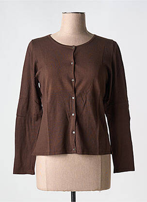 Vestă cu mâneci lungi maro CAROLE RICHARD femeie