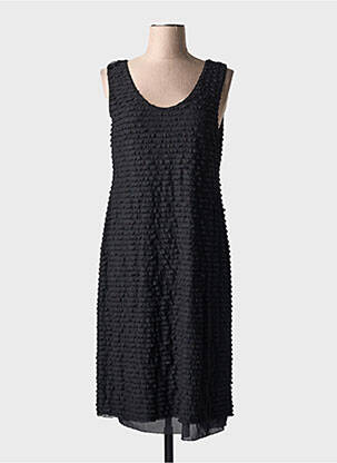Rochie midi croială fluidă fără mâneci negru QUATTRO femeie
