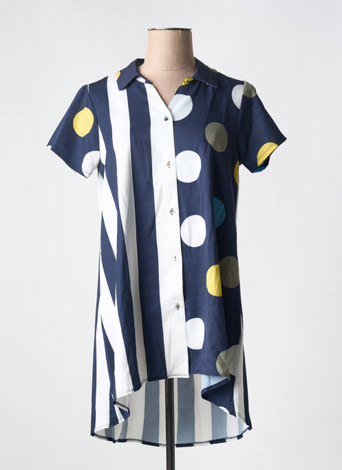 Tunică mâneci scurte albastru GALMALLA femeie