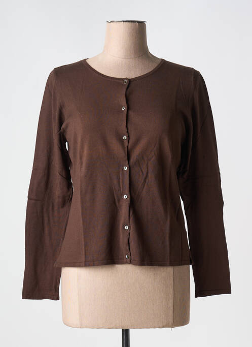 Vestă cu mâneci lungi maro CAROLE RICHARD femeie