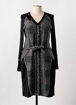 Rochie midi mâneci lungi mâneci lungi negru ANNA CRISTY femeie