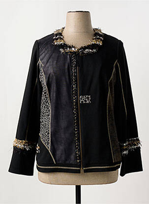 Jachete casual guler rotund negru MERI & ESCA femeie