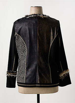 Jachete casual guler rotund negru MERI & ESCA femeie