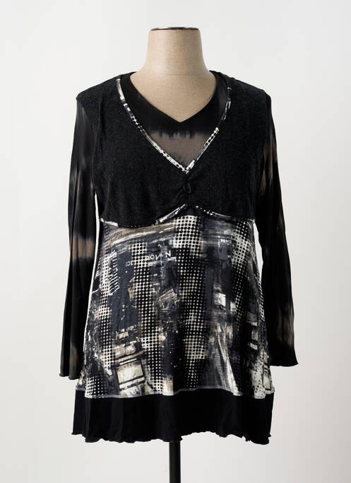 Tunică mâneci lungi negru CHRISTIAN MARRY femeie