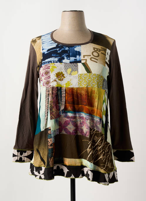 Tunică mâneci lungi maro CHRISTIAN MARRY femeie