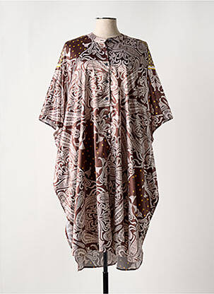 Tunică mâneci lungi maro MAT. femeie