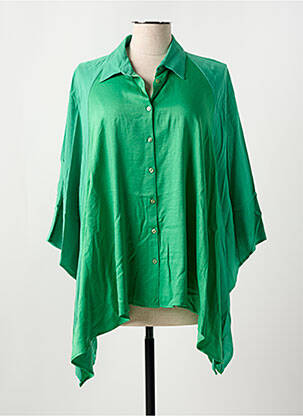 Tunică mâneci lungi verde MAT. femeie