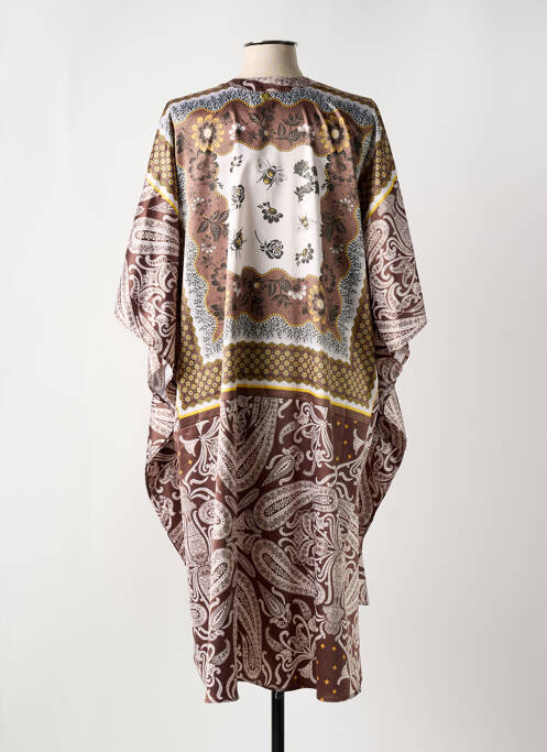 Tunică mâneci lungi maro MAT. femeie