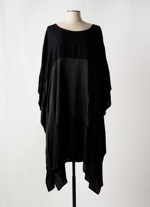 Tunică mâneci lungi negru MAT. femeie