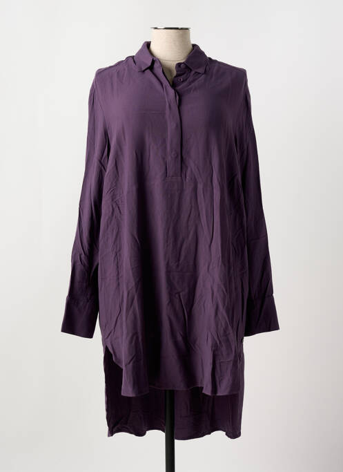 Tunică mâneci lungi violet MAT. femeie