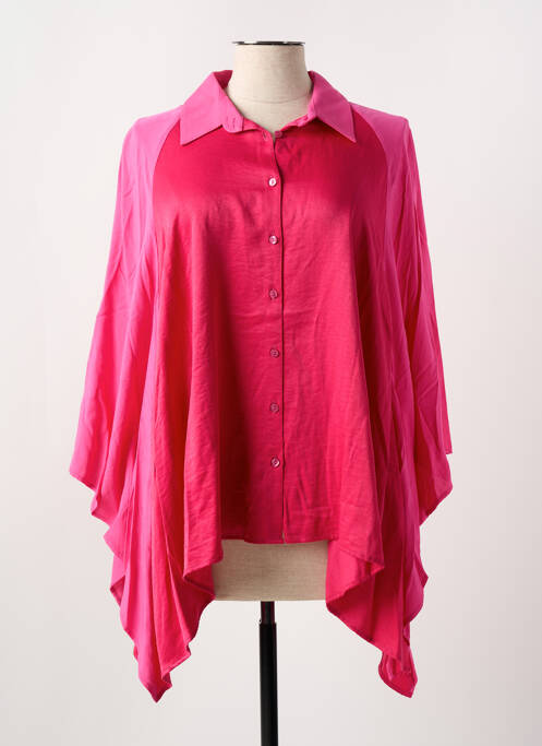 Tunică mâneci lungi roz MAT. femeie