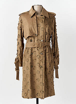 Palton lung maro CIVICO 1 femeie