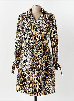 Palton lung maro ANGELA DAVIS femeie