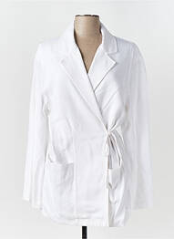 Jachete casual guler tip costum alb LUMINA femme