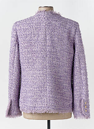 Jachete casual guler rotund violet LOVE & PASSION femeie