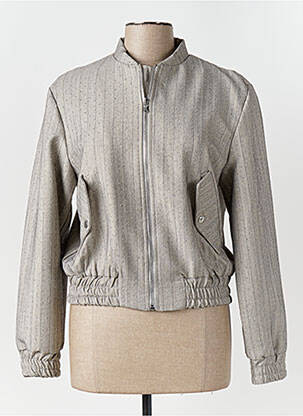 Jachete casual guler rotund gri ANGELA DAVIS femeie