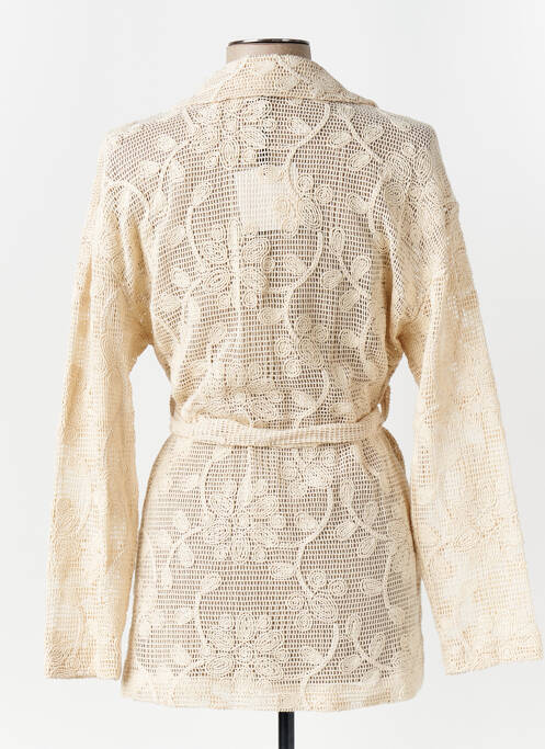 Vestă cu mâneci lungi bej LUMINA femeie