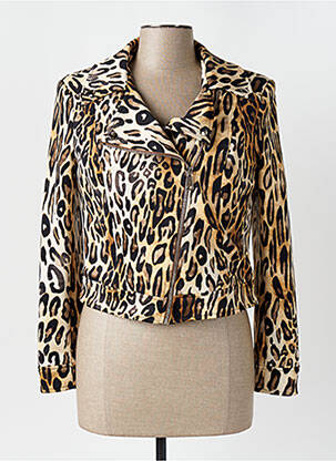 Jachete casual finisaj interior dublat maro ANGELA DAVIS femeie