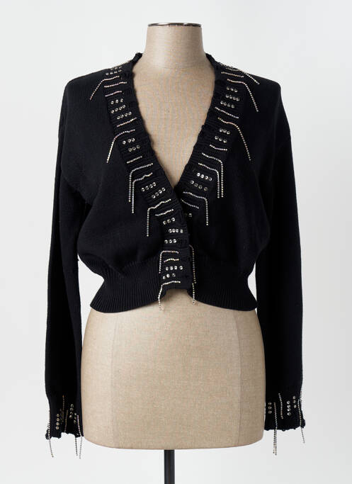 Vestă cu mâneci lungi negru ANGELA DAVIS femeie