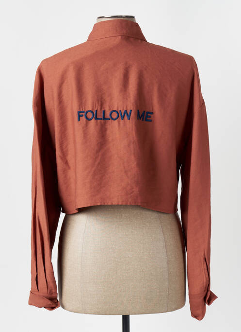 Cămașă croială cambrată mâneci lungi maro CIVICO 1 femme