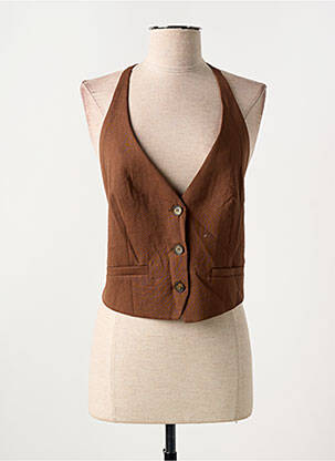 Vestă fără mâneci maro KING KONG femeie