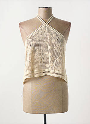 Top bej LUMINA femeie