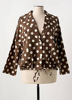 Sacou buzunare maro GIOYA & CO femeie