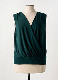 Top țesătură jersey fără mâneci verde DIANA GALLESI femme