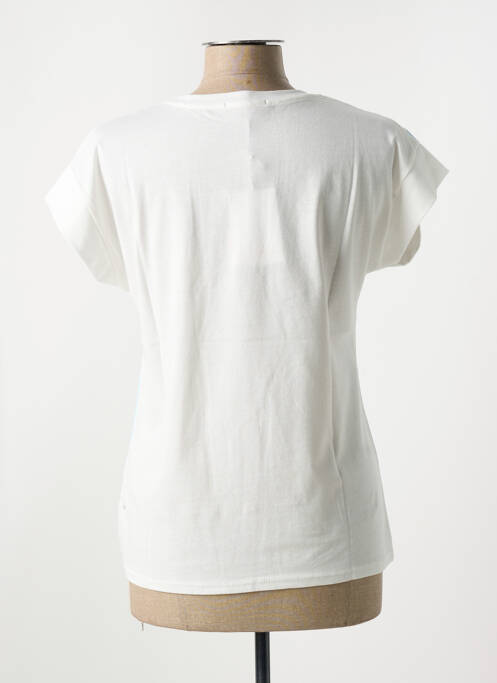 Tricou serigrafie mâneci scurte albastru ALTAMIRA femme