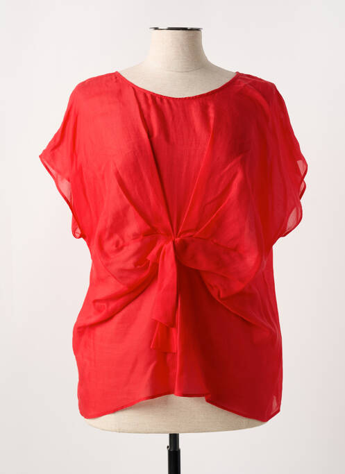 Top croială fluidă mâneci scurte roșu DIANA GALLESI femme