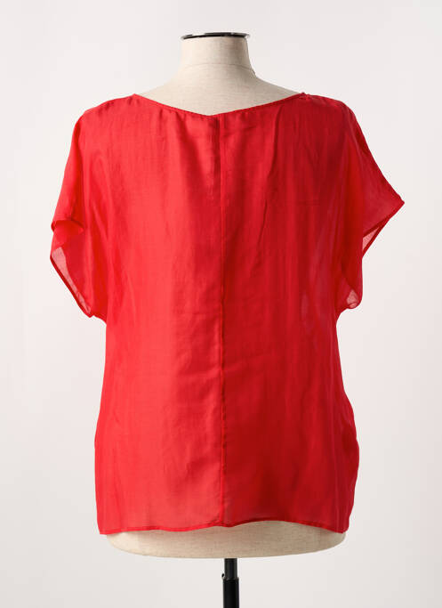 Top croială fluidă mâneci scurte roșu DIANA GALLESI femme