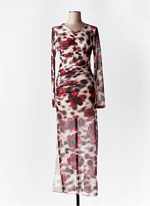 Rochie lungă roșu LUMINA femeie