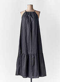 Rochie midi fără mâneci fără mâneci negru ANGELA DAVIS femeie