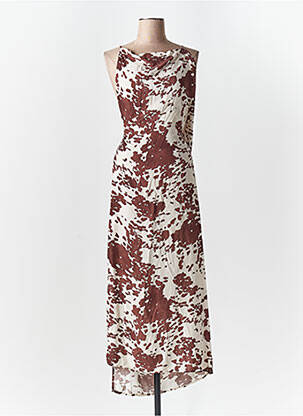 Rochie lungă maro LUMINA femeie