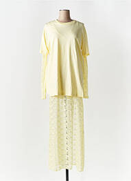 Rochie lungă mâneci lungi mâneci lungi galben LUMINA femeie