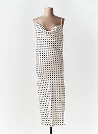 Rochie midi fără mâneci fără mâneci alb LULU femeie